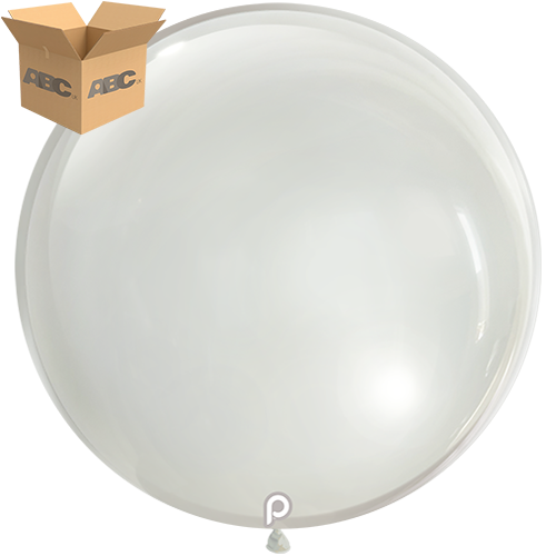 [PL-GCLR-36-25-4-CASE] Clear Glass 36" Round - 4CT  (25 Bags) - Prima