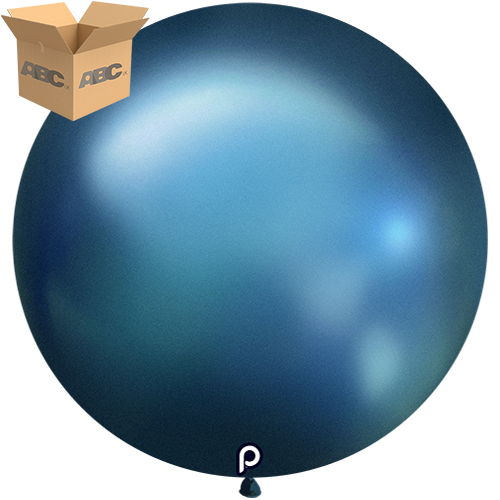 [PL-GBLU-36-25-4-CASE] Glam Blue 36" Round - 4CT  (25 Bags) - Prima