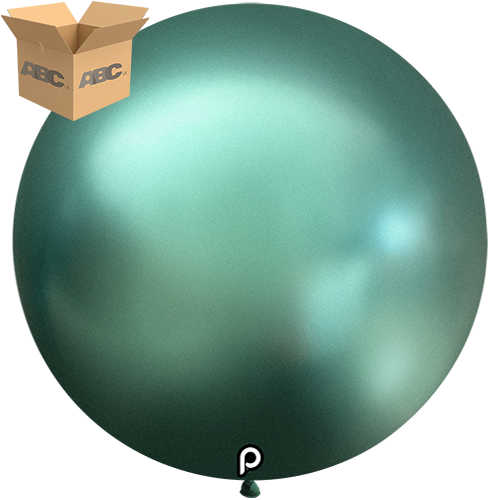 [PL-GGRN-36-25-4-CASE] Glam Green 36" Round - 4CT  (25 Bags) - Prima