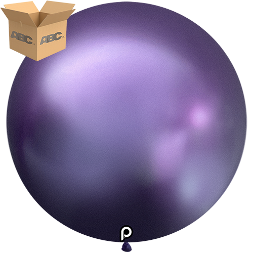 [PL-GPUR-36-25-4-CASE] Glam Purple 36" Round - 4CT  (25 Bags) - Prima