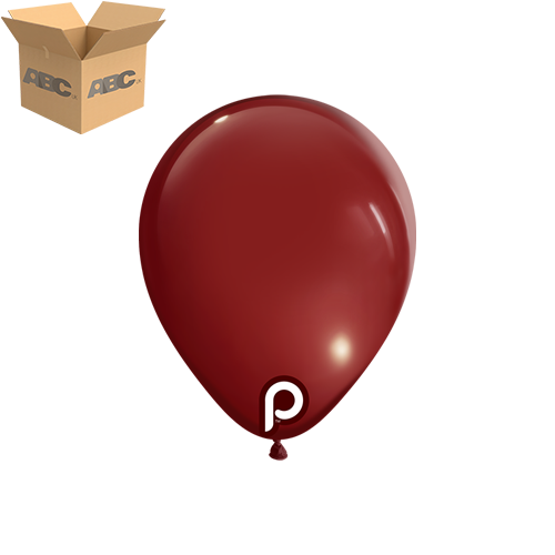 [PL-BURG-5-10-100-CASE] Burgundy 5" Round - 100CT  (10 Bags) - Prima