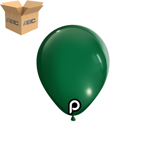 [PL-DGRN-5-10-100-CASE] Dark Green 5" Round - 100CT  (10 Bags) - Prima