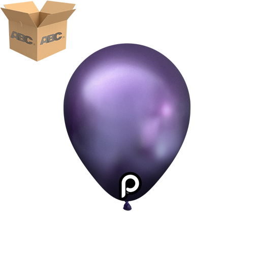 [PL-GPUR-5-10-100-CASE] Glam Purple 5" Round - 100CT  (10 Bags) - Prima