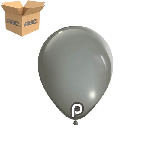 [PL-GRAY-5-10-100-CASE] Gray 5" Round - 100CT  (10 Bags) - Prima