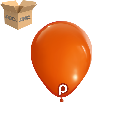[PL-ORNG-5-10-100-CASE] Orange 5" Round - 100CT  (10 Bags) - Prima