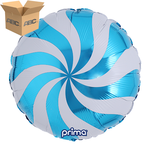 [PF-BSWL-18-50-1-CASE] 18” Blue Candy Swirl (Case of 50) - Prima
