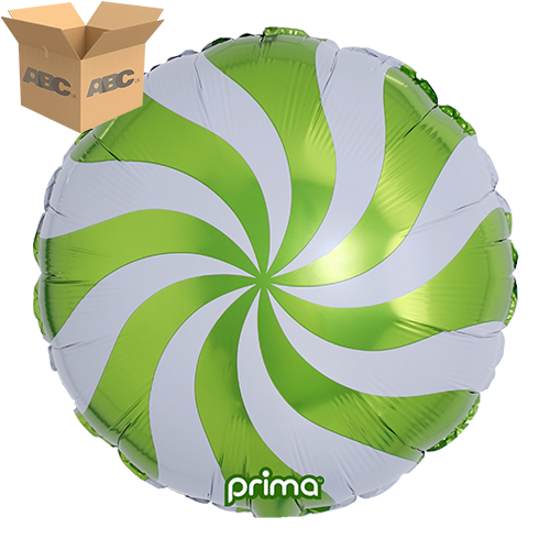 [PF-LSWL-18-50-1-CASE] 18” Lime Candy Swirl (Case of 50) - Prima