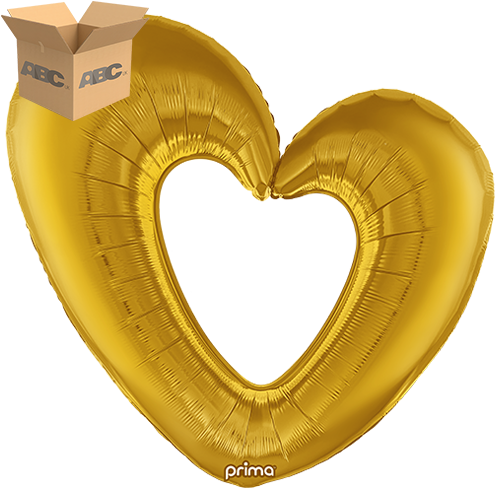 [PF-GDOH-40-50-1-CASE] 40” Gold Open Heart (Case of 50) - Prima