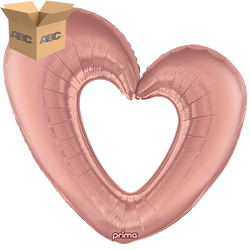 [PF-RGOH-40-50-1-CASE] 40” Rose Gold Open Heart (Case of 50) - Prima