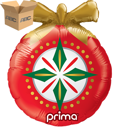 [PF-0043-9-50-2-CASE] 9" Air-filled Christmas Ornament Shape (Case of 50) - Prima