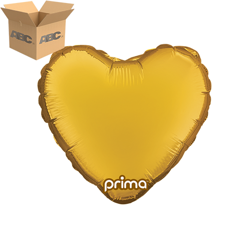 [PF-GDHT-9-50-6-CASE] 9” Gold Heart (Case of 50) - Prima