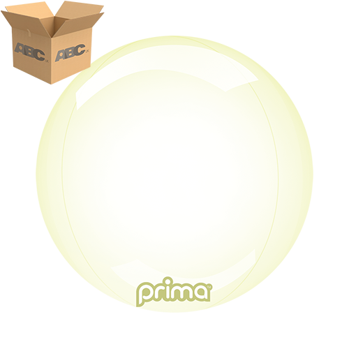 [PS-PEGL-12-50-1-CASE] 10" Yellow Glass Sphere (Case of 50) - Prima