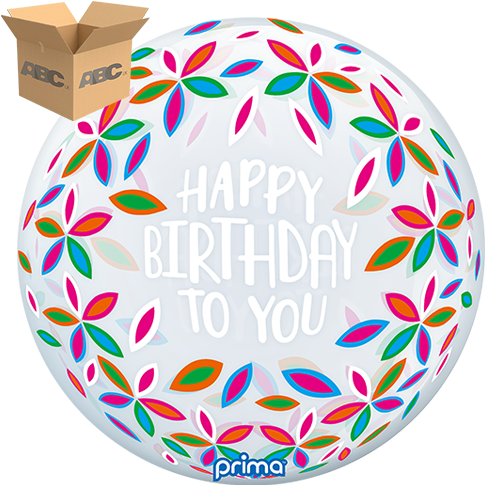 [PS-CPTL-22-50-1-CASE] 20” Colorful Petals Birthday Sphere (Case of 50) - Prima