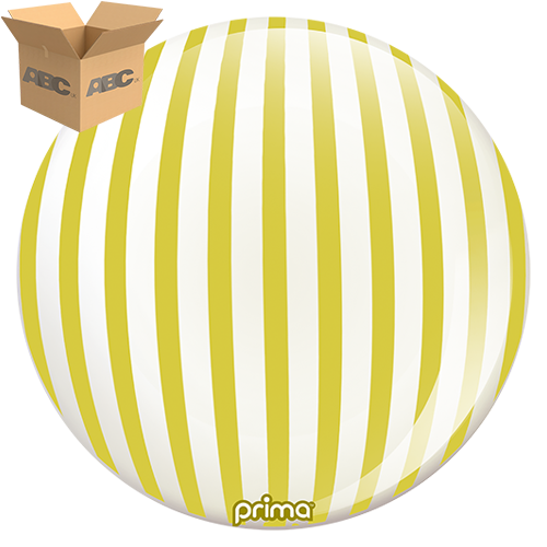 [PS-GDST-22-50-1-CASE] 20” Gold Stripe Sphere (Case of 50) - Prima