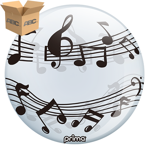 [PS-MUSC-22-50-1-CASE] 20” Musical Notes Sphere (Case of 50) - Prima
