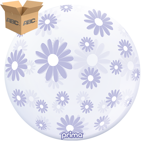 [PS-LVDZ-22-50-1-CASE] 20” Pale Lavender Daisies Sphere (Case of 50) - Prima