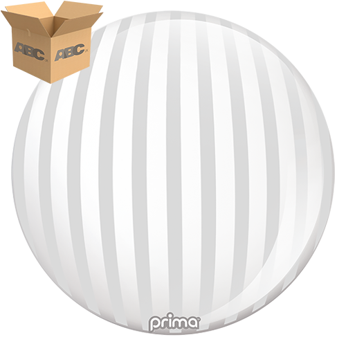 [PS-SLST-22-50-1-CASE] 20” Silver Stripe Sphere (Case of 50) - Prima
