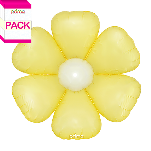 [PS-YDZY-24-50-1-BAND] 24" Air-filled Yellow Daisy (Pack of 5) - Prima
