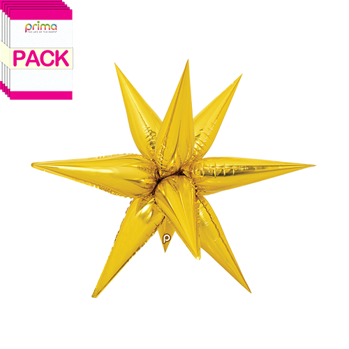 [PF-GDSB-26-50-1-BAND] 26” Gold Starburst (Pack of 5) - Prima