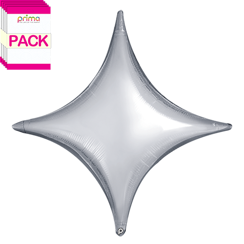 [PF-SVSP-30-50-5-BAND] 30” Silver Star Point (Pack of 5) - Prima