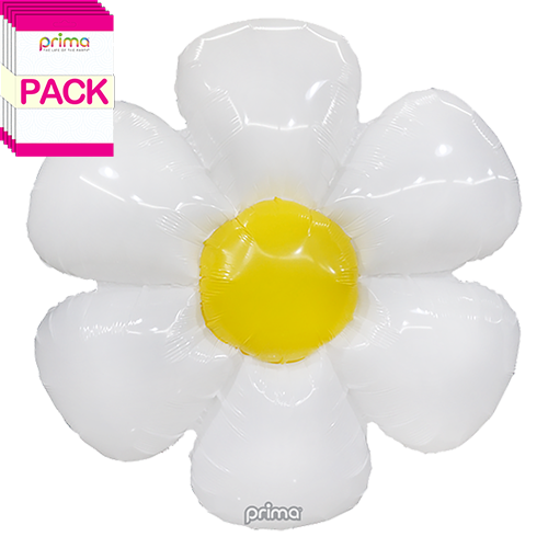 [PS-WDZY-34-50-1-BAND] 34" White Daisy  (Pack of 10) - Prima
