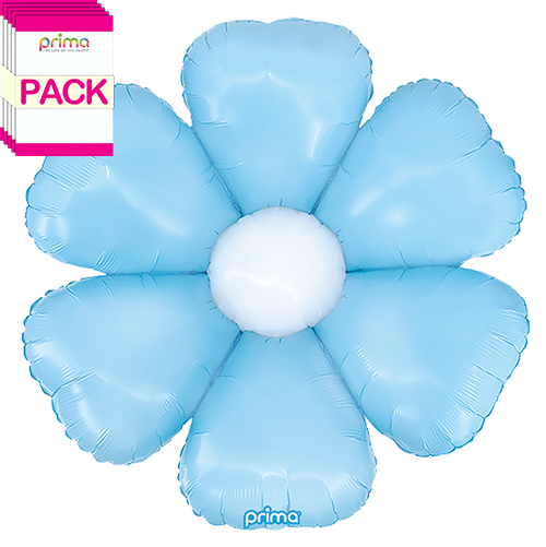 [PS-BDZY-34-50-1-BAND] 34” Pale Blue Daisy (Pack of 10) - Prima