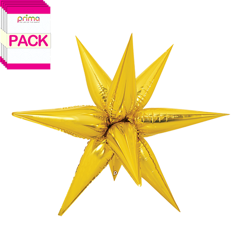 [PF-GDSB-40-50-1-BAND] 40” Gold Starburst (Pack of 5) - Prima