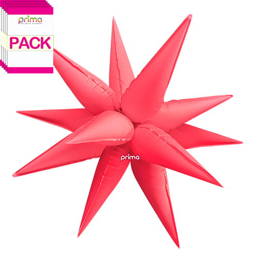 [PD-ECSB-40-50-1-BAND] Electric Coral 40" Starburst (Pack of 10) - Prima