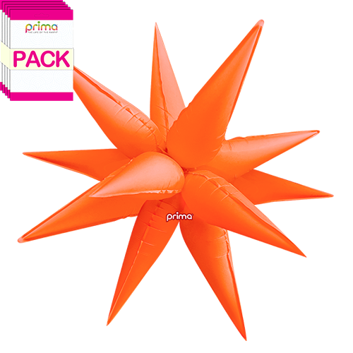 [PD-EOSB-40-50-1-BAND] Electric Orange 40" Starburst (Pack of 10) - Prima