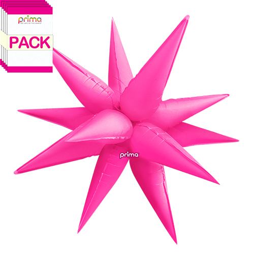[PD-EPSB-40-50-1-BAND] Electric Pink 40" Starburst (Pack of 10) - Prima