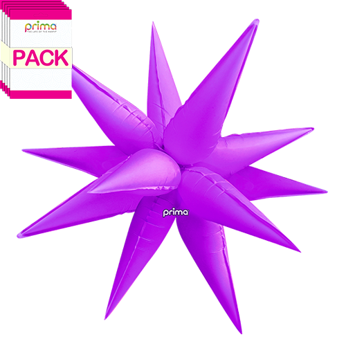 [PD-ERSB-40-50-1-BAND] Electric Purple 40" Starburst (Pack of 10) - Prima