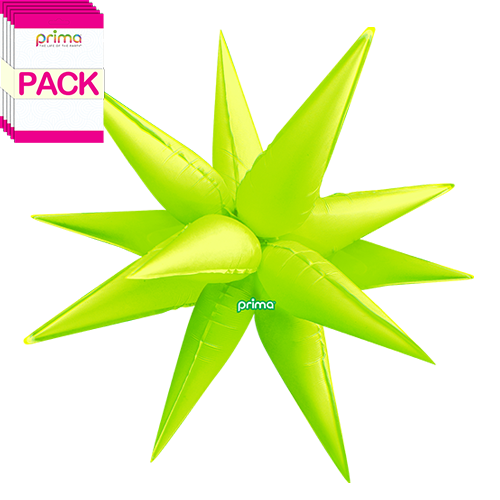 [PD-EYSB-40-50-1-BAND] Electric Yellow 40" Starburst (Pack of 10) - Prima