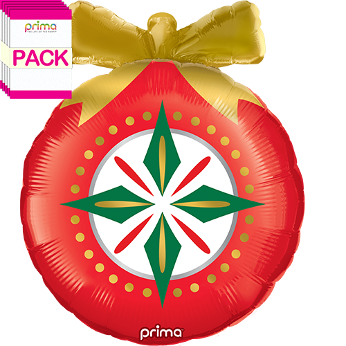 [PF-0042-22-50-1-BAND] 22" Christmas Ornament Special Shape (Pack of 5) - Prima