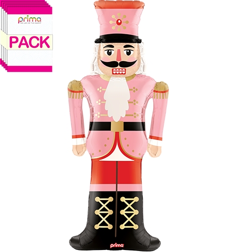 [PF-0039-47-50-1-BAND] 47" Pink Nutcracker Special Shape (Pack of 5) - Prima