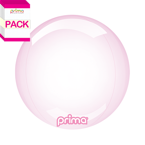 [PS-PKGL-12-50-1-BAND] 10" Pink Glass Sphere (Pack of 10) - Prima