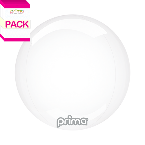 [PS-CLGL-12-50-1-BAND] 12" Clear Glass Sphere (Pack of 10) - Prima
