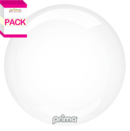 [PS-CLGL-18-50-1-BAND] 18" Clear Glass Sphere (Pack of 10) - Prima