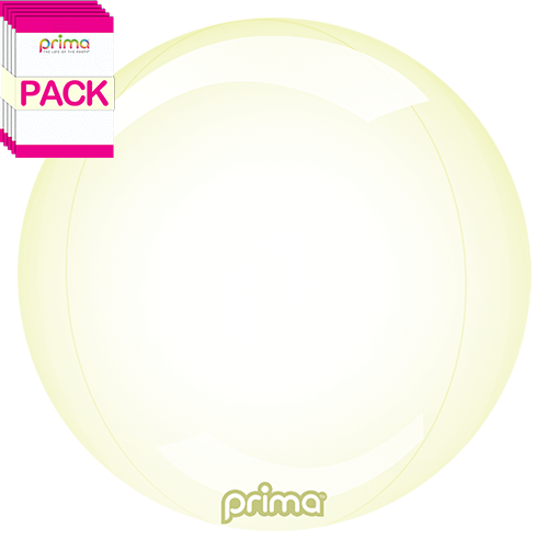 [PS-PEGL-18-50-1-BAND] 18" Yellow Glass Sphere (Pack of 10) - Prima