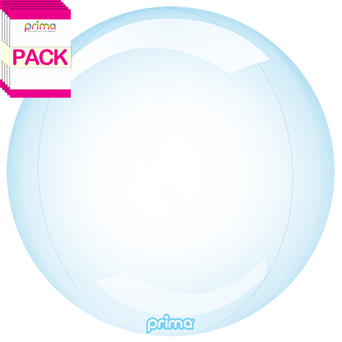 [PS-BLGL-24-50-1-BAND] 20" Blue Glass Sphere (Pack of 10) - Prima