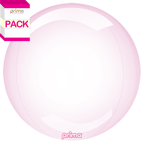 [PS-PKGL-24-50-1-BAND] 20" Pink Glass Sphere (Pack of 10) - Prima