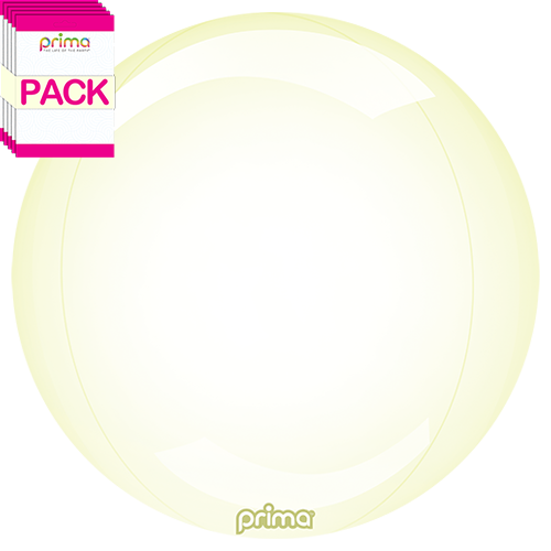 [PS-PEGL-24-50-1-BAND] 20" Yellow Glass Sphere (Pack of 10) - Prima