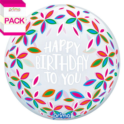 [PS-CPTL-22-50-1-BAND] 20” Colorful Petals Birthday Sphere (Pack of 10) - Prima