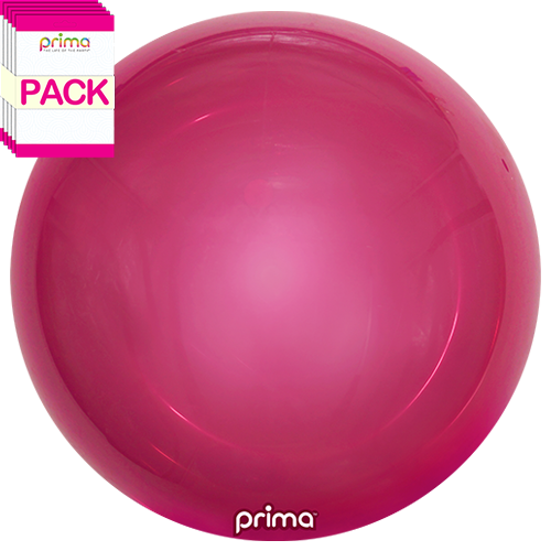 [PS-MBUR-24-50-1-BAND] 20” Fuchsia Metallic Sphere (Pack of 10) - Prima