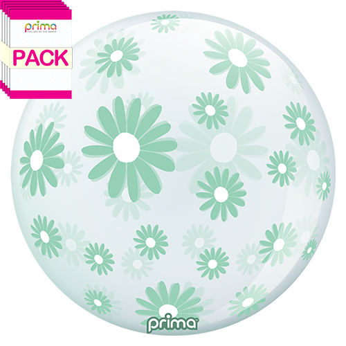 [PS-MTDZ-22-50-1-BAND] 20” Mint Green Daisies Sphere (Pack of 10) - Prima