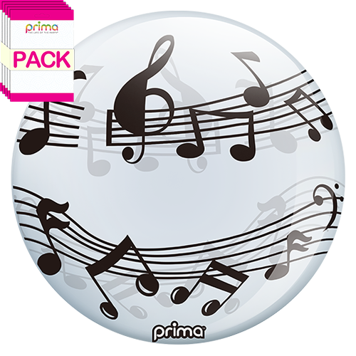 [PS-MUSC-22-50-1-BAND] 20” Musical Notes Sphere (Pack of 10) - Prima