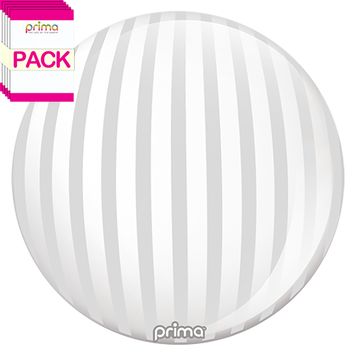[PS-SLST-22-50-1-BAND] 20” Silver Stripe Sphere (Pack of 10) - Prima