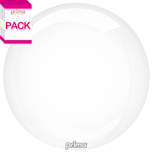 [PS-CLGL-24-50-1-BAND] 24" Clear Glass Sphere (Pack of 10) - Prima