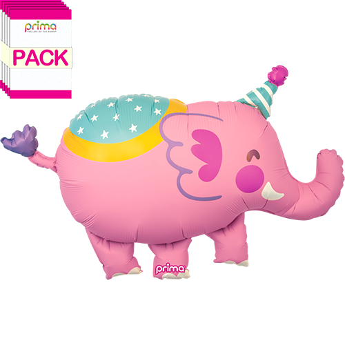 [PF-CESS-39-50-1-BAND] 39" Circus Elephant Shape  (Pack of 5) - Prima