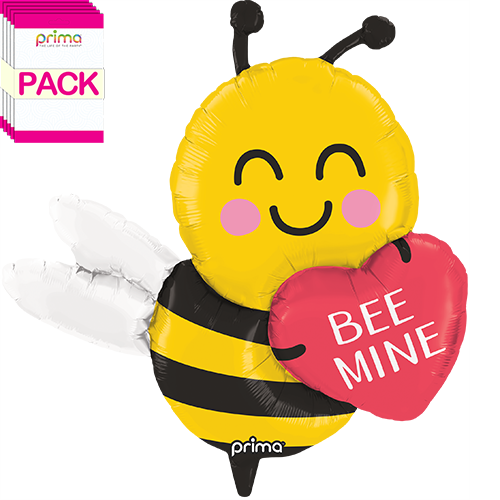 [PF-0095-32-50-1-BAND] 32" Bee Mine Bee Shape (Pack of 5) - Prima