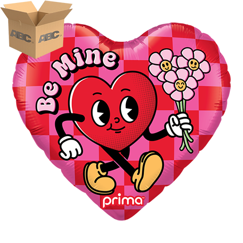 [PF-0080-18-50-1-CASE] 18" Heart Be Mine Valentine Buddy (Case of 50) - Prima